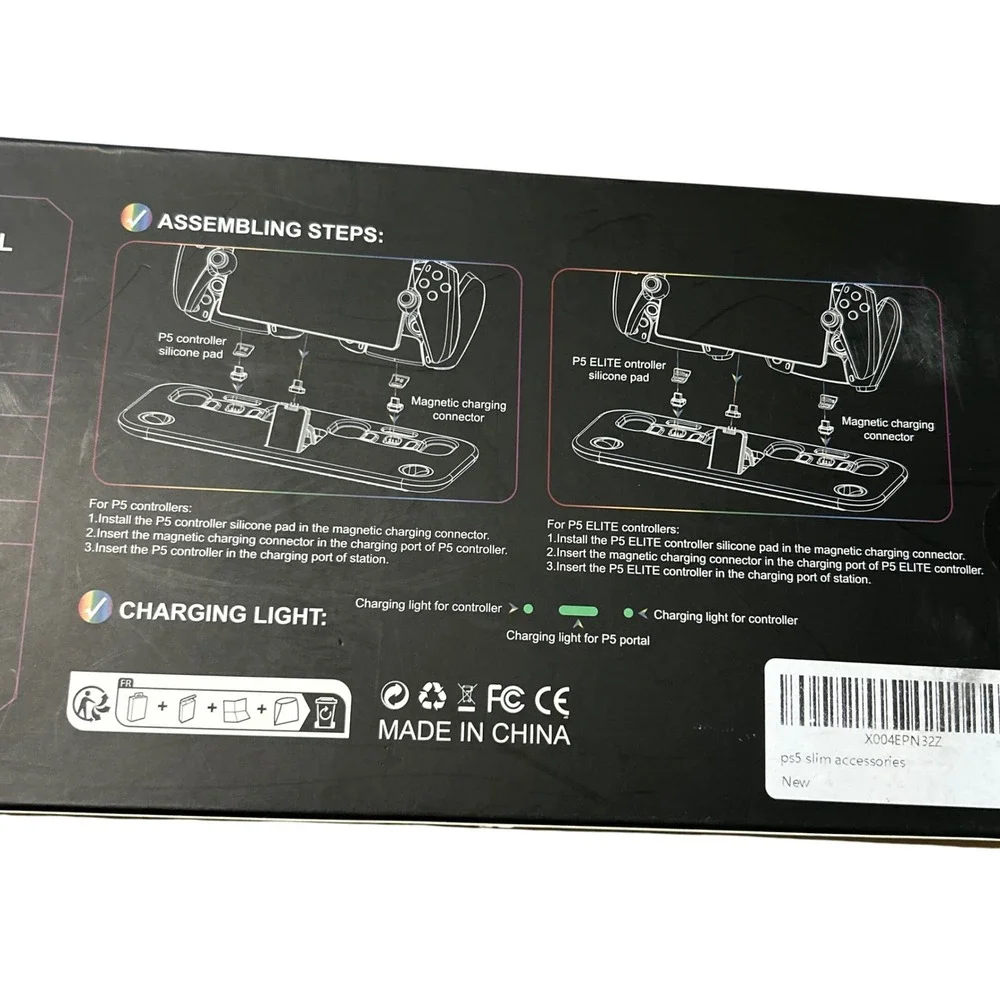 RGB Charging‎ Station for P5 Portal and P5 P5 Elite Controllers Magnetic Plug